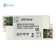 boqi Constant Voltage Led Driver 12v 1.25A 15w power supply for led mirror light and led tape light CE SAA FCC